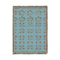 Sunburst Bloom – Geometric Floral Woven Blanket