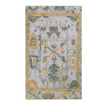 Golden Sage Distressed Medallion Accent Rug