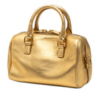 Toy Metallic Leather Classic Duffle Satchel