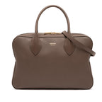 Leather Stella Triple Zip Satchel