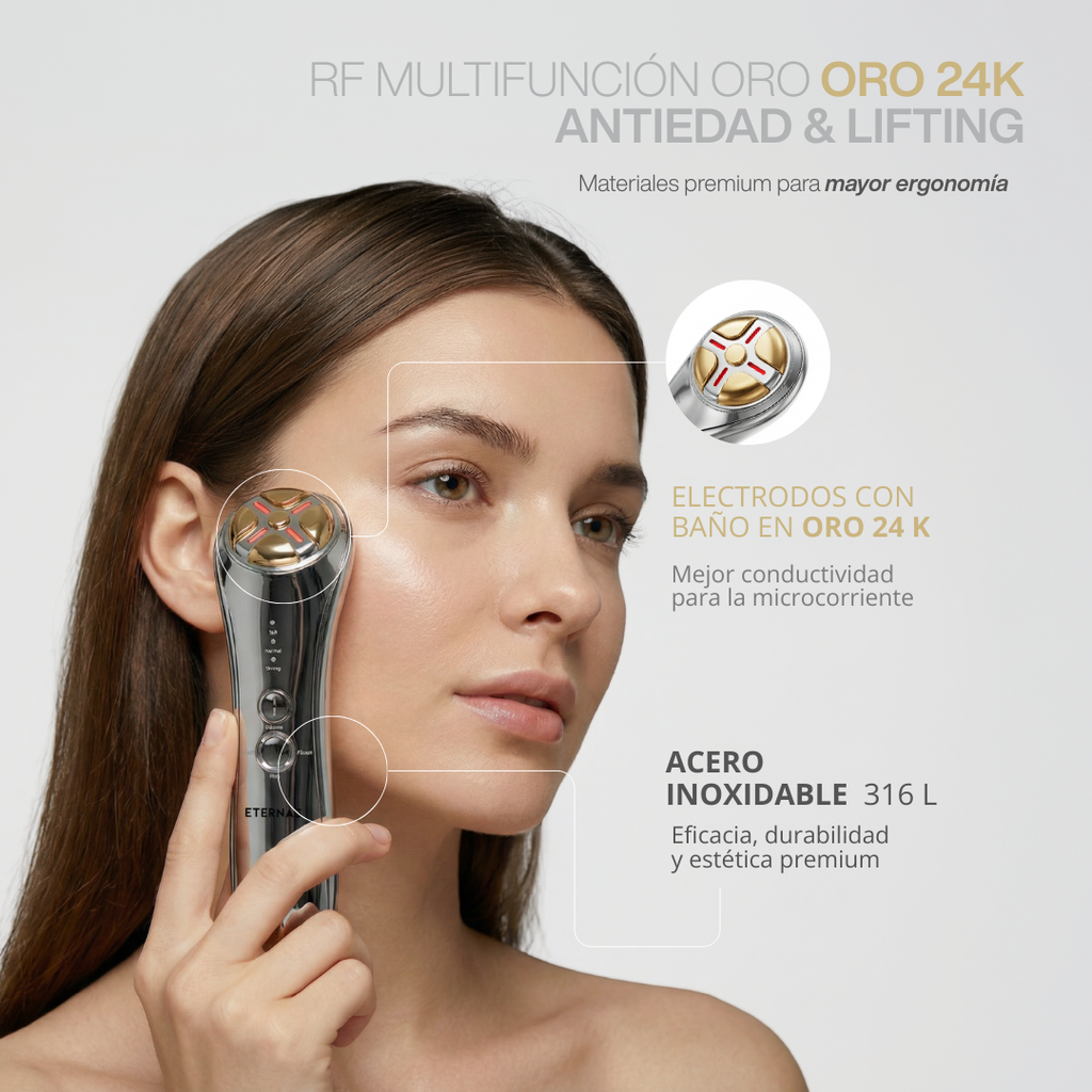 RF Multifunción Oro 24K Antiedad & Lifting