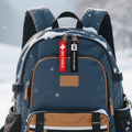 Personalizado bordado Snowboard Esquí Trail Sign Bolsa Etiqueta Llavero con Nombre Equipo Cumpleaños Regalo para Miembros del Equipo Entusiastas del Esquí
