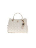 Guess Stacey Girlfriend Top Handle Bag — White
