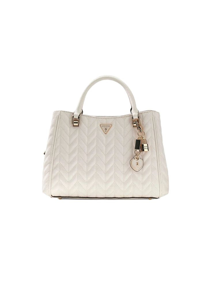 Guess Stacey Girlfriend Top Handle Bag — White