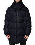 Black Nylon Hooded Puffer Men Coat Jacket Clothing