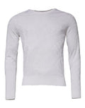 Men's Silk Crew Neck Sweater White