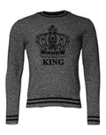 Men's Crown King Cashmere Sweater Gray