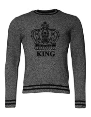 Men's Crown King Cashmere Sweater Gray