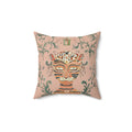 Psychedelic Jungle Tiger Throw Pillow