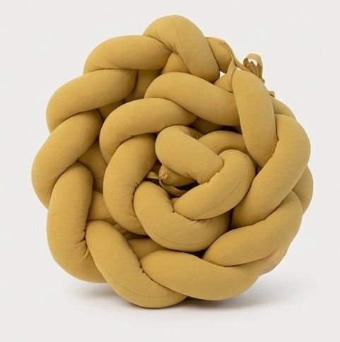 Mustard Cotton Crib Braid 180cm - Softness and Safety for Babies
