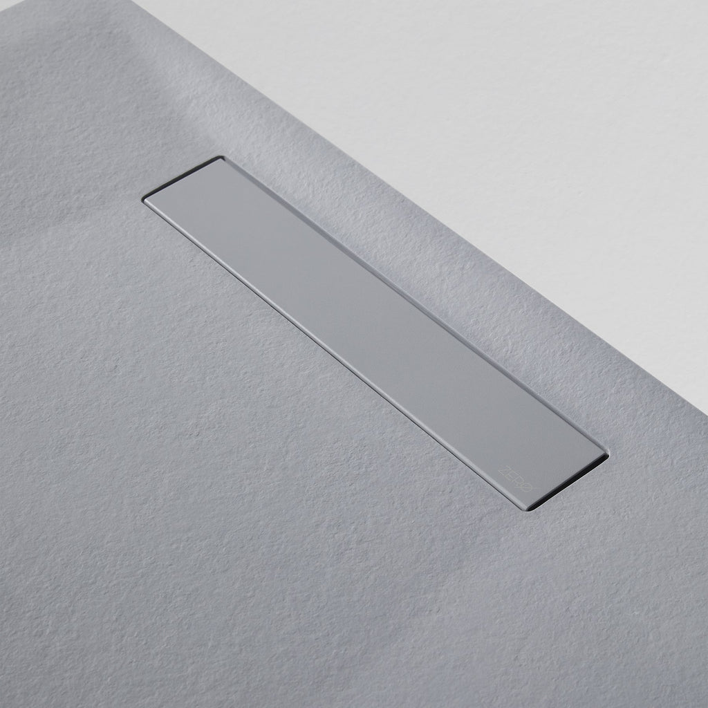 BATHME ZERO PLUS Plato de Ducha Rectangular Gel Coat Color Gris