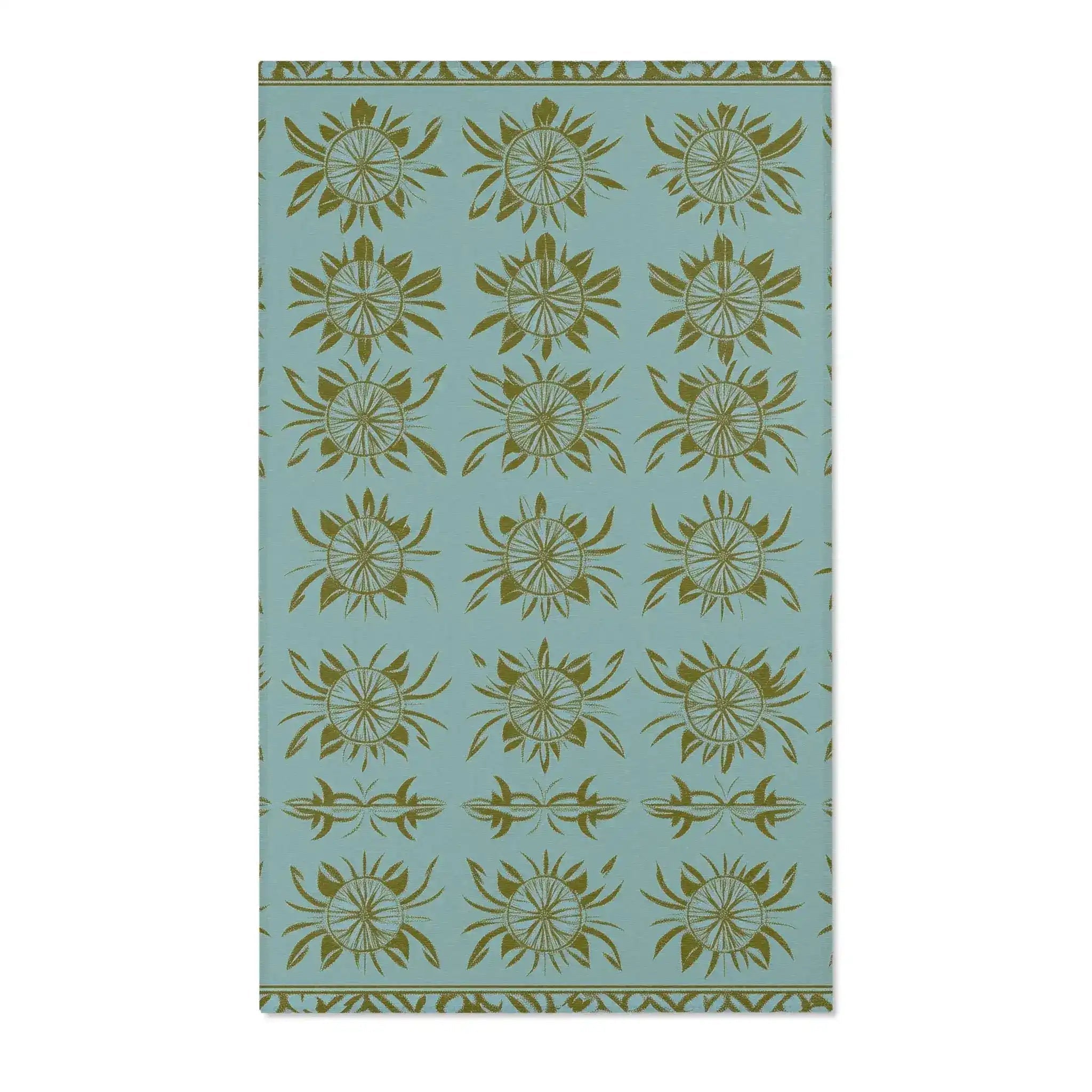 Sunburst Bloom – Geometric Floral Accent Rug