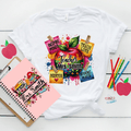 Camiseta personalizada con diseño de notas de alabanza de manzana 100% algodón con texto Agradecimiento al profesor Regalo de vuelta al cole para el profesor