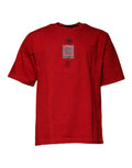 Men's Red Dg Eye Cotton Crew Neck T-Shirt
