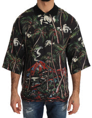 Men's Black Volcano Sicily Short Sleeve T-Shirt Cotton