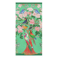 Vibrant Floral and Bird Paradise Bath Towel