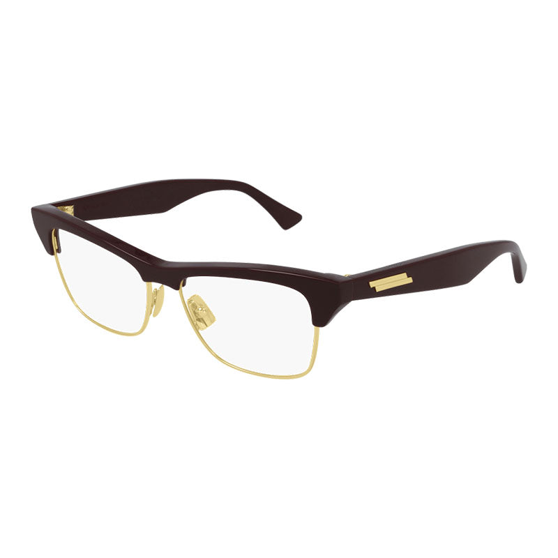 Bottega Veneta BV1100O003 Metal-Frame Eyeglasses — Brown