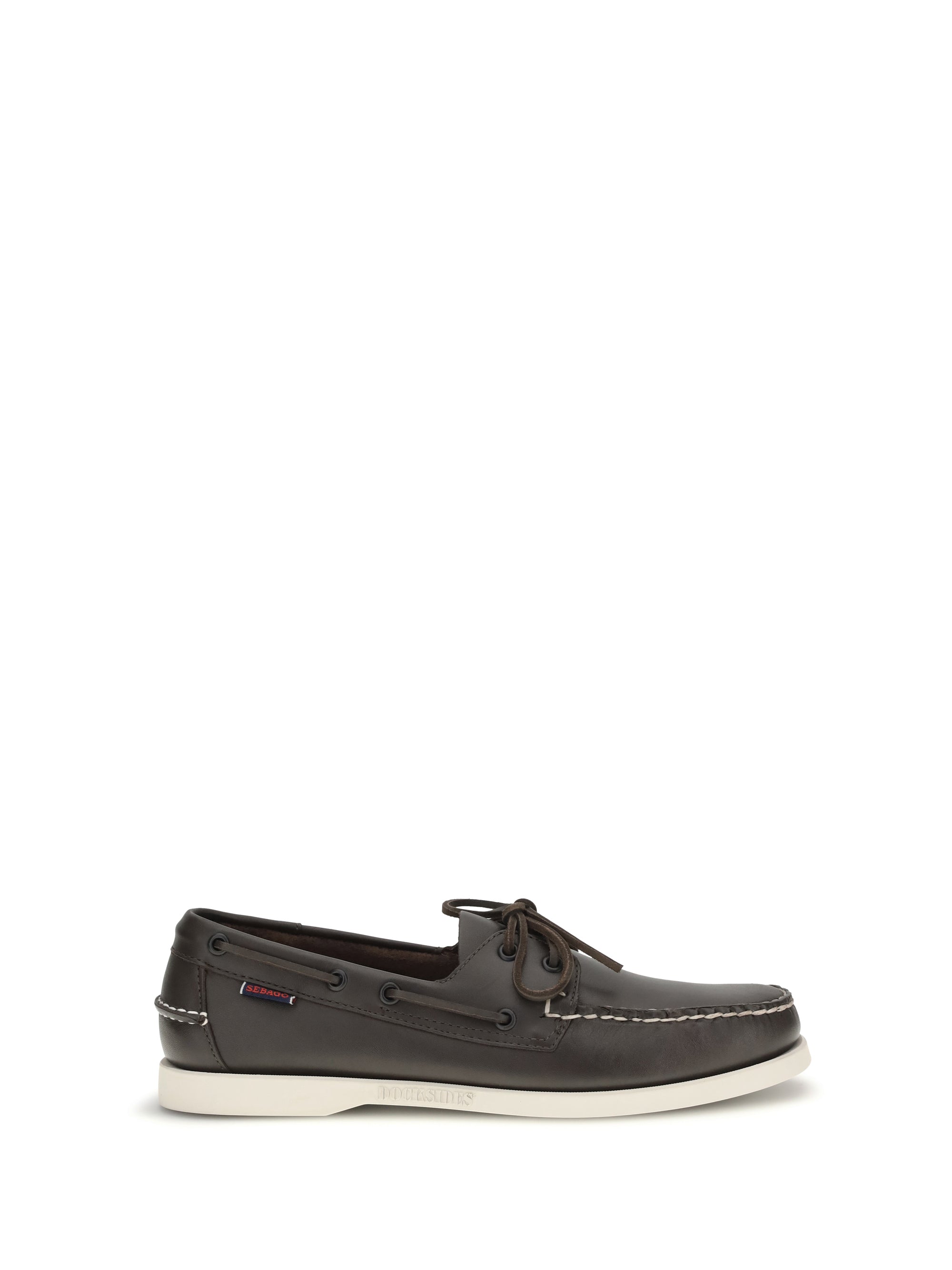 Sebago Leather Boat Shoe Loafer — Brown