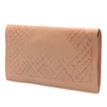 Nappa Embossed Intrecciato Turn Lock Clutch
