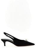 Magda Butrym Rosetta Slingback Heel — Black
