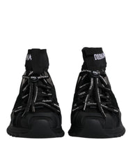 Women's Black Sorrento Socks Logo Sneakers Shoes