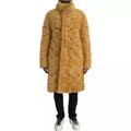 Men's Yellow Wool Long Teddy Coat Jacket Clothing