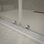 BATHME LONDON-2 Mampara Ducha 2 Fijo+2 Corredera Cromo Transparente