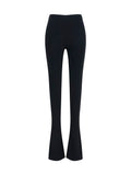 Gucci Viscose Crêpe Jersey Trousers — Black