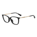 Moschino Metal-Trimmed Acetate Eyeglasses — Black