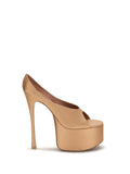Amina Muaddi Anok Maxi Pump — Beige
