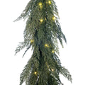 Christmas Cypress Pre-Lit LED Garland