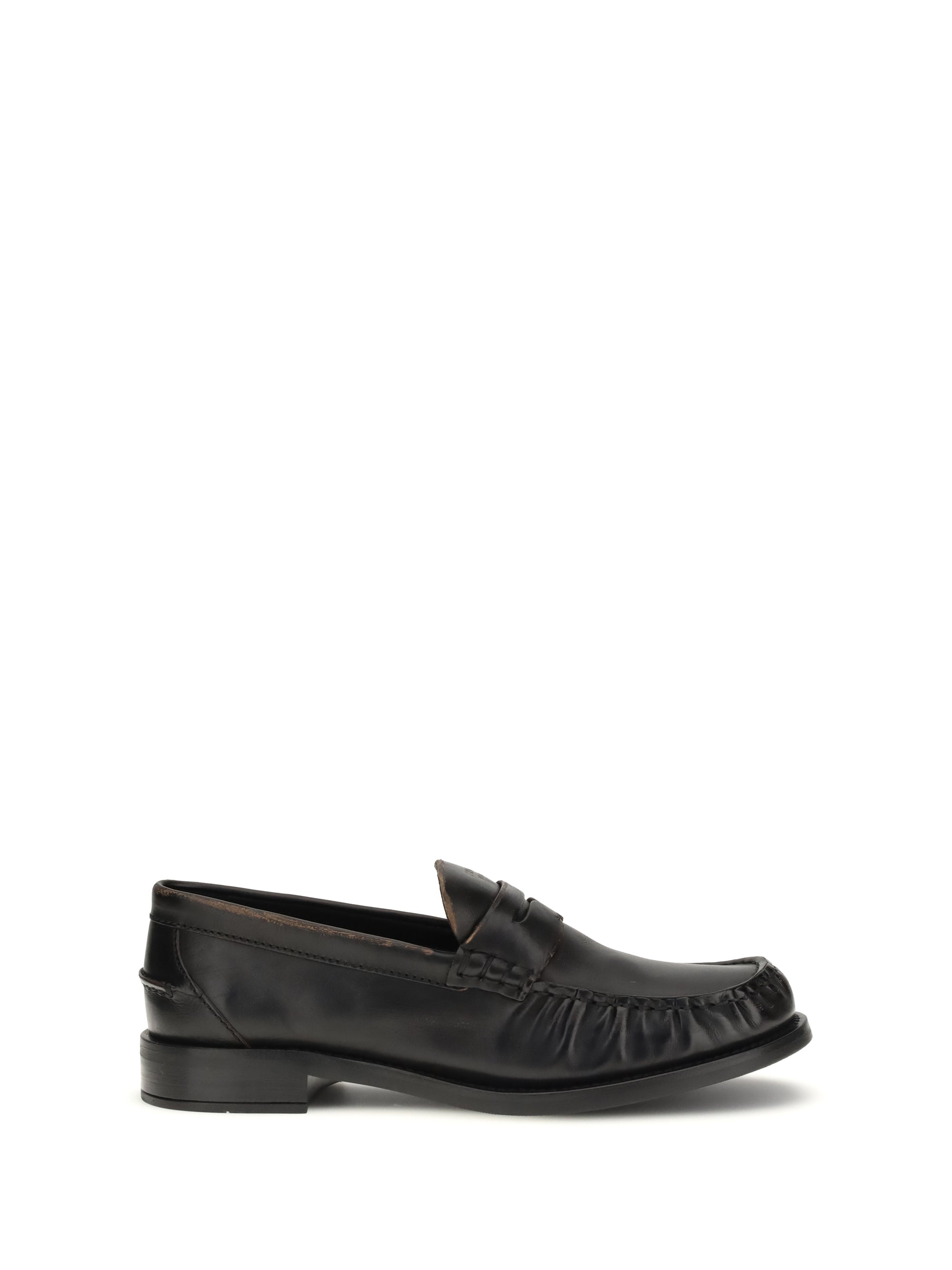 Prada Leather Loafer — Black