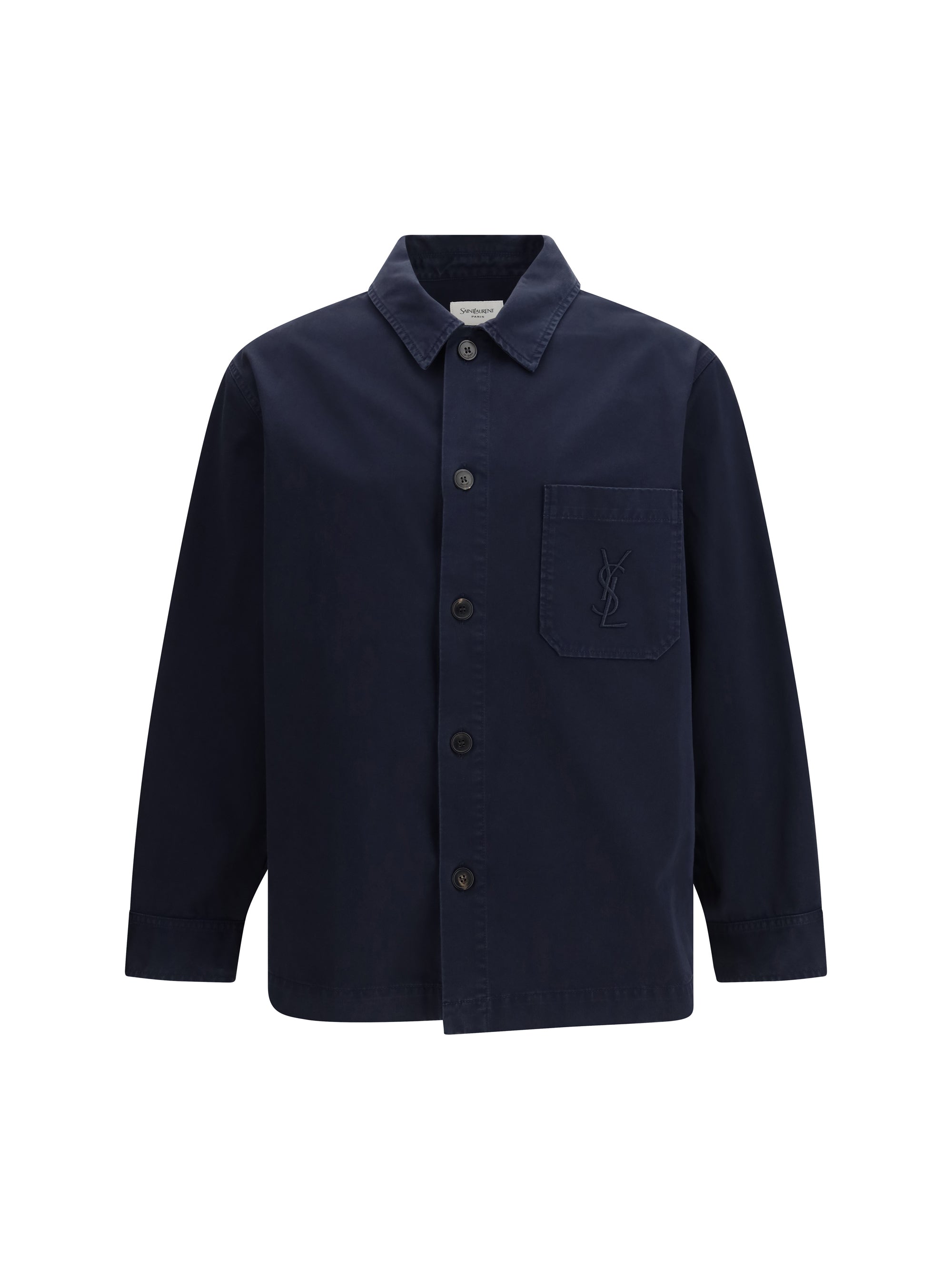 Saint Laurent Cassandre Overshirt — Purple