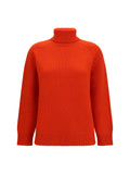 P.A.R.O.S.H. Cashmere Turtleneck Sweater — Orange