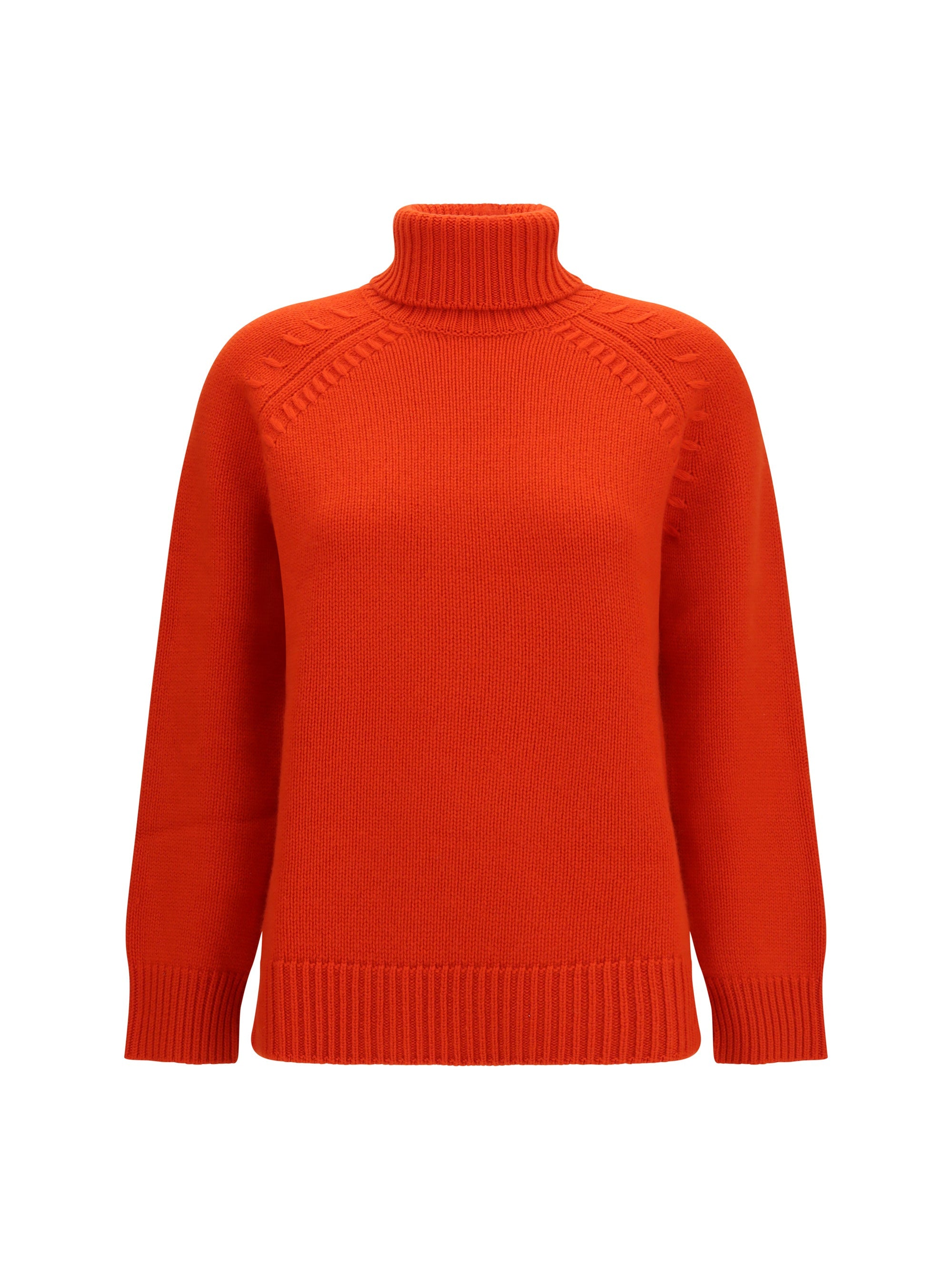 P.A.R.O.S.H. Cashmere Turtleneck Sweater — Orange