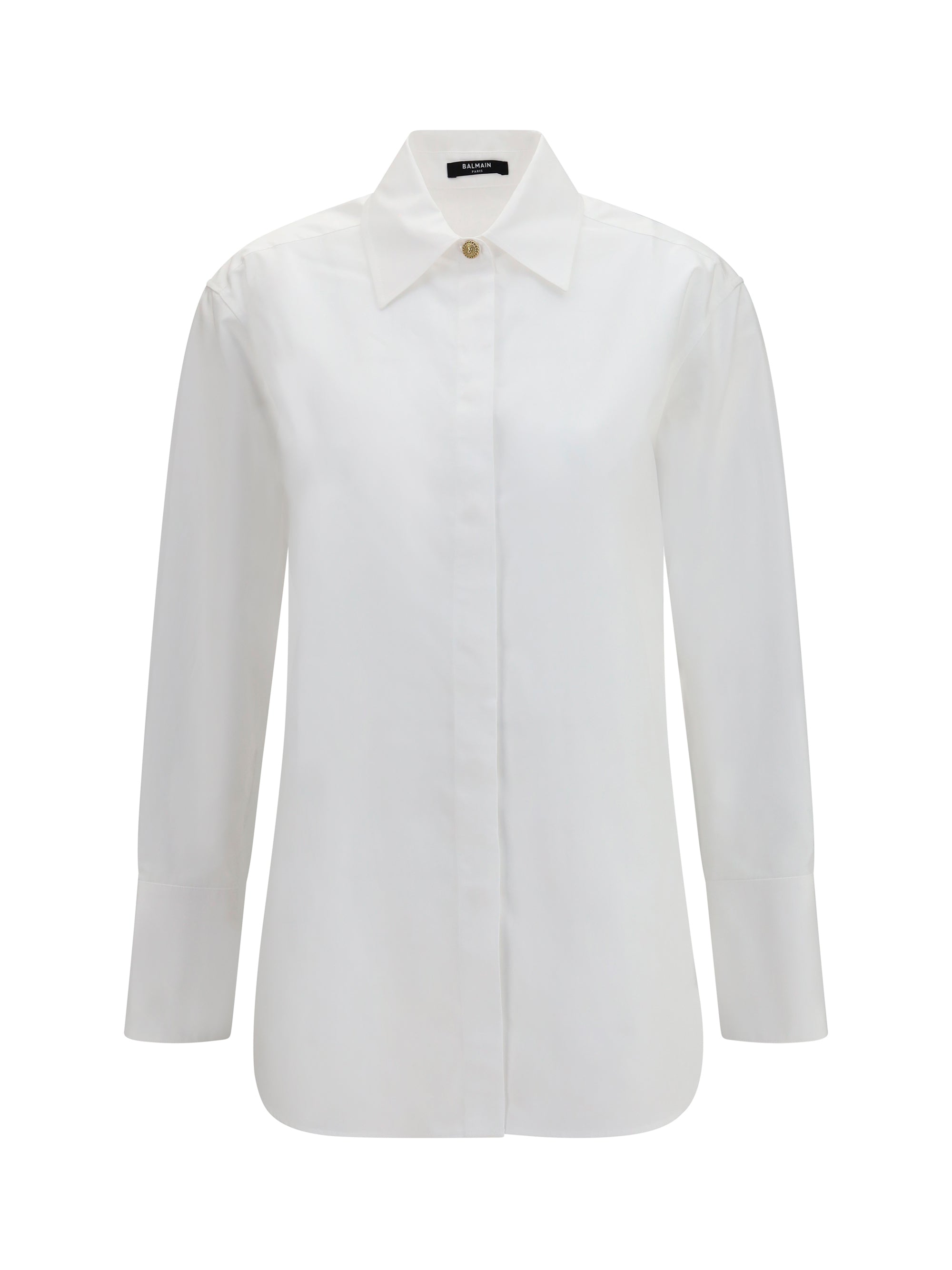 Balmain Cotton Poplin Shirt — White