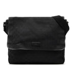 GG Canvas Flap Messenger Bag