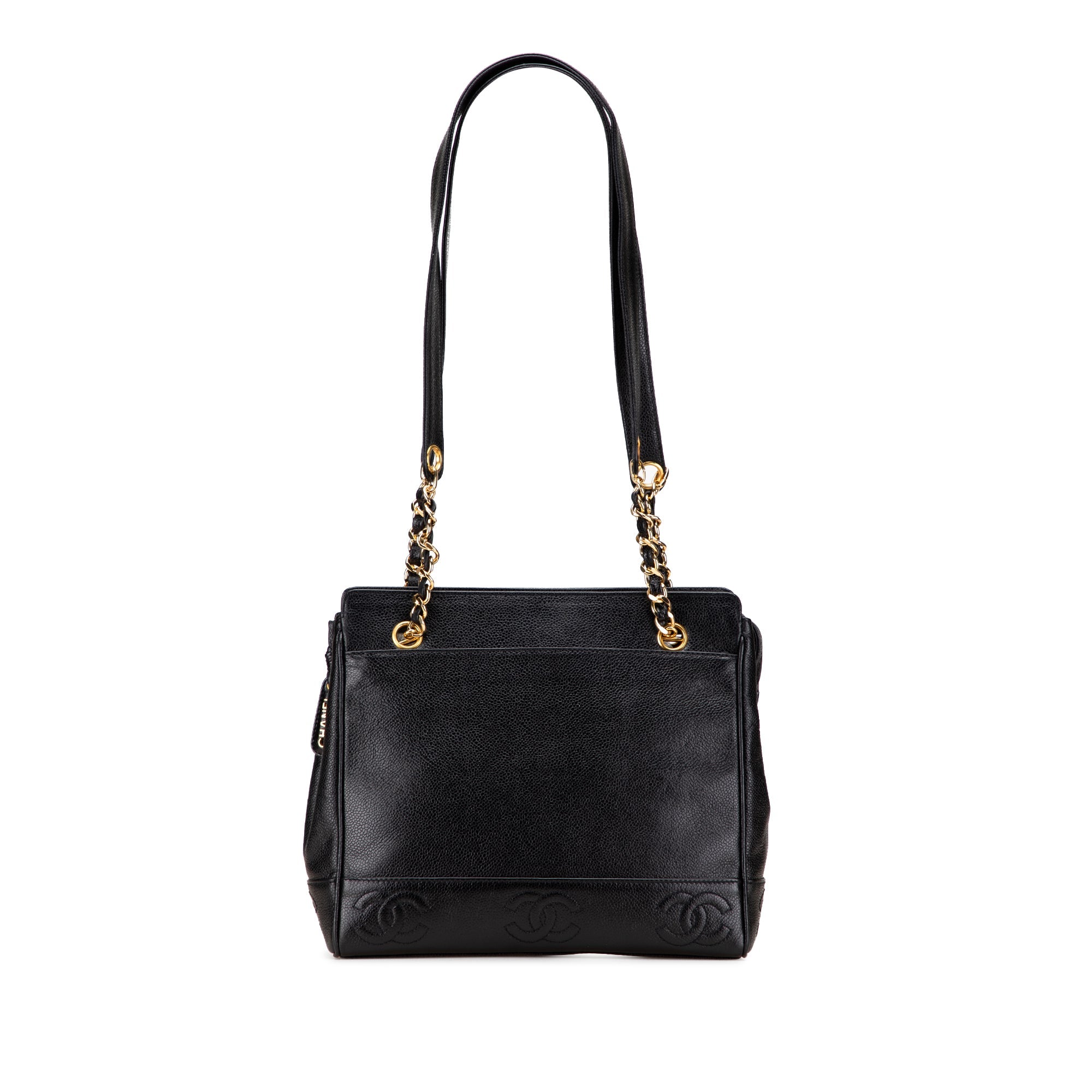 Triple CC Caviar Tote