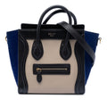 Nano Tricolor Calfskin and Suede Luggage Tote