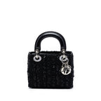 Mini Tweed and Sequin Embellished Lady Dior