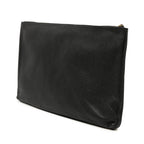Leather Logo Clutch