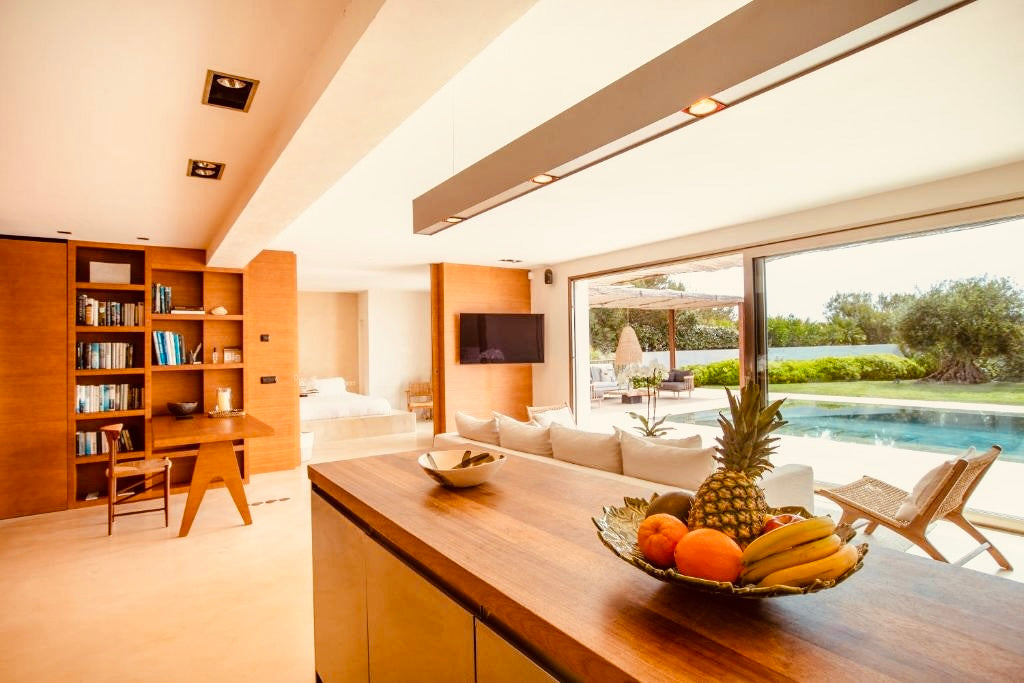 Beachfront Ibiza Villa Hideaway in Es Cubells