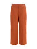 Brunello Cucinelli Viscose and Linen Twill Trousers — Orange