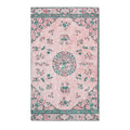 Blush Pink Oriental Floral Accent Rug