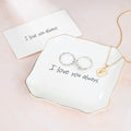 Bandeja de Cerámica Personalizada para Anillos Bandeja Organizadora para Joyas con Foto y Texto escrito a Mano Boda Compromiso Cumpleaños Día de la Madre Regalo para Mamá Abuela
