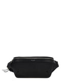 Saint Laurent Canvas & Leather Belt Bag — Black