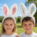 Huevos de Pascua personalizados Zanahoria Orejas de conejo lindo diadema con el nombre de Pascua Día de regalo para los niños de la familia