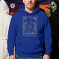 Personalizada Tarot Cráneo Camiseta Sudadera con capucha con texto Fiesta de Halloween Regalo para amigos de la familia