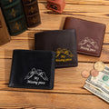 Personalizada Multicolor Mi Pieza Perdida Billetera de Cuero PU para Hombre con Nombres Día de San Valentín Aniversario Regalo para Novio Esposo