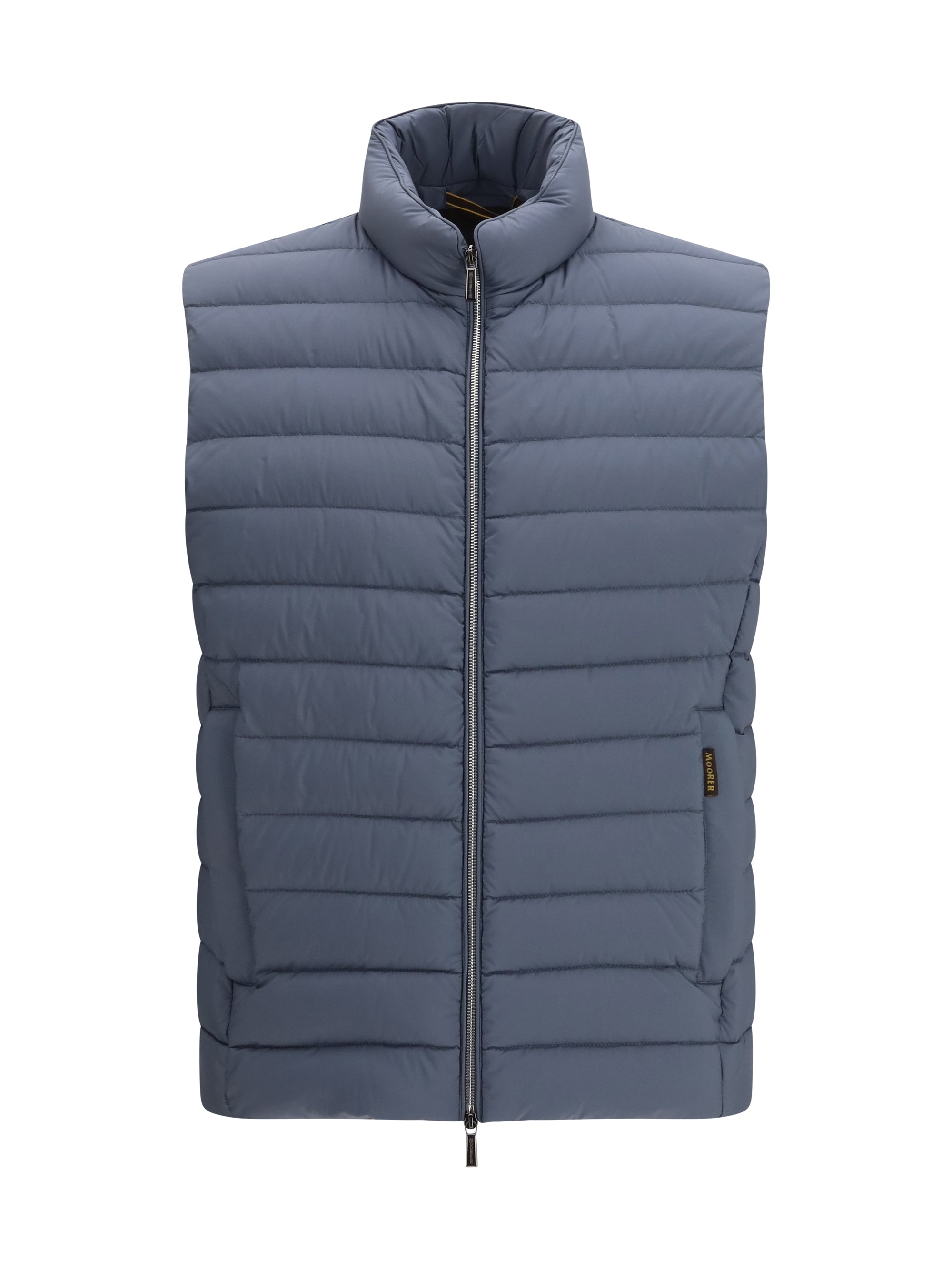 Moorer Quilted Boudin Padding Gilet — Blue
